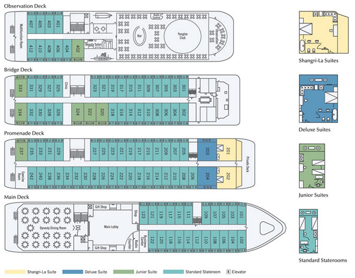 River Empress deck plan